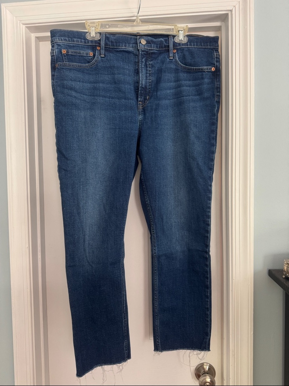 GAP Vintage Slim High Rise Jeans in Medium Blue